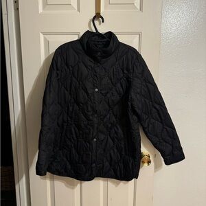 32 Degrees Heat Black Quilted Jacket Size Large